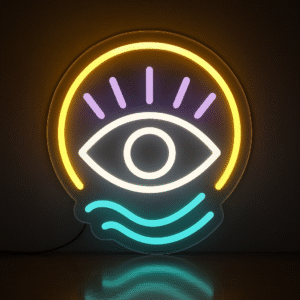 “Ojo con Pestañas y Halo”
